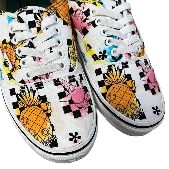 Sponge Bob Vans Limited Edition Unisex Sneakers Women’s Size 9.5 - Picture 8 of 12